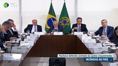 Pacheco pede união no combate a incêndios e diz que mudanças na legislação podem ser debatidas