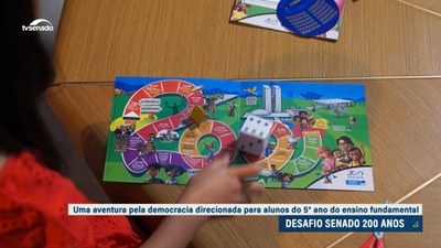 Senado 200 anos: Jogo pedagógico será distribuído para estudantes da rede pública