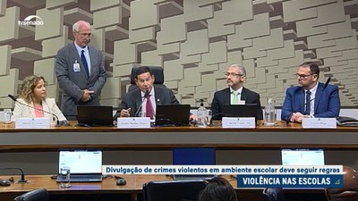 Crimes em escolas: proposta em debate estabelece diretrizes para divulgação