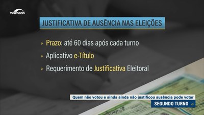 Eleições 2024: como pode ser feita a justificativa por ausência no dia da votação