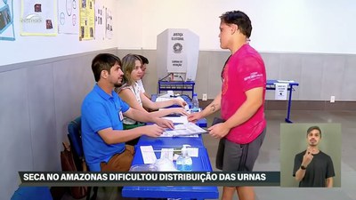 Seca no Amazonas dificultou distribuição de urnas nas eleições 2024