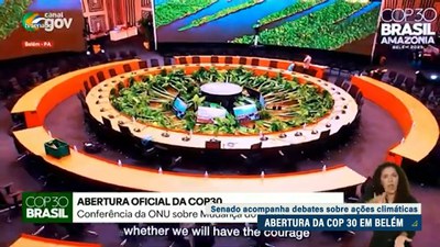 Abertura da COP 30: Senado acompanha debates sobre ações climáticas