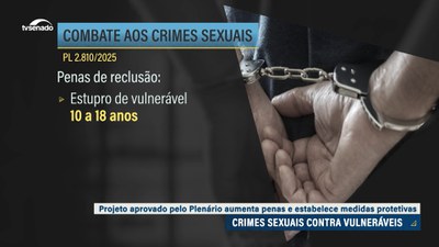 Aprovado aumento de pena para crimes sexuais contra vulneráveis