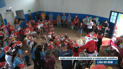 Liga do Bem promove ação solidária com entrega de presentes a crianças e idosos