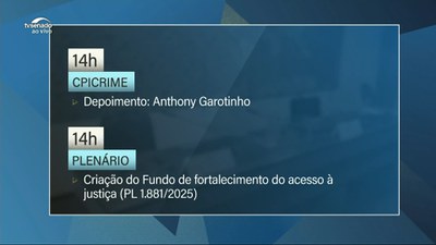 Pauta: CPI do Crime Organizado deve ouvir Anthony Garotinho