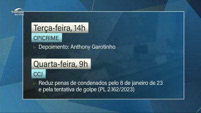 Pauta da semana: CPI do Crime Organizado ouve Anthony Garotinho, ex-governador do RJ