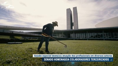 Sessão especial homenageia profissionais terceirizados do Senado