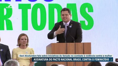 Davi Alcolumbre reforça que instituições brasileiras estão unidas contra o feminicídio