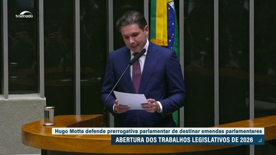 Motta defende emendas na abertura do ano legislativo