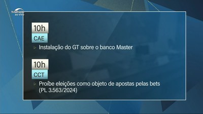 Pauta: CAE deve instalar grupo de trabalho para acompanhar investigações sobre Banco Master