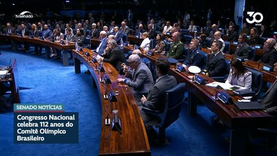 Comitê Olímpico Brasileiro completa 112 anos e é homenageado no Congresso