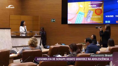 #Audiodescrição | Gravidez na adolescência: Assembleia de Sergipe discute prevenção e suporte