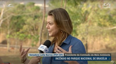 Edição da Noite: Presidente da CMA visita área do Parque Nacional de Brasília atingida por incêndio