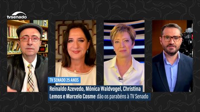 TV Senado lança nova campanha em comemoração aos seus 25 anos