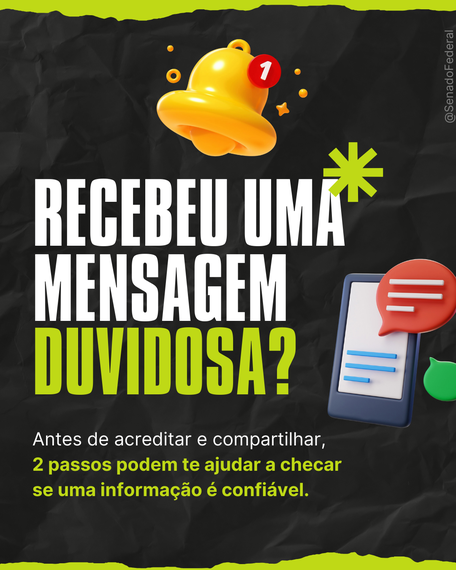 Recebeu uma mensagem duvidosa? Veja como checar!